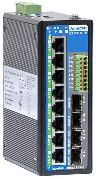 10/12口全千兆二层网管型工业以太网交换机（PoE和I/O可。